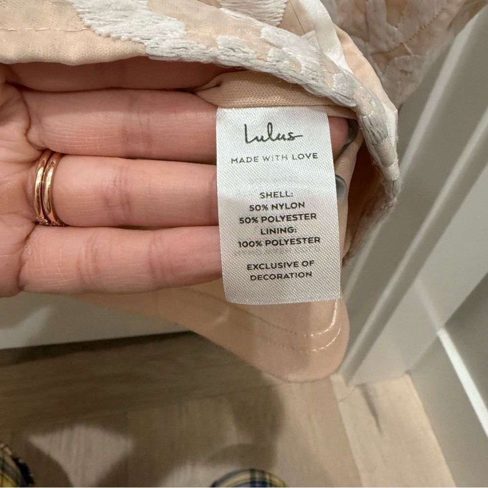 Lulu’s NWT Hold My Heart Forever White Embroidered Strapless Maxi Dress Bride - Picture 9 of 13